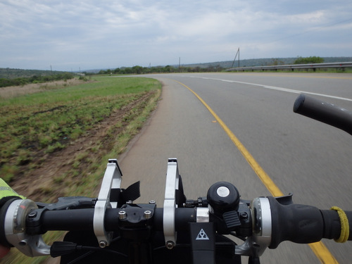 We are now pedaling in the 20s MPH.